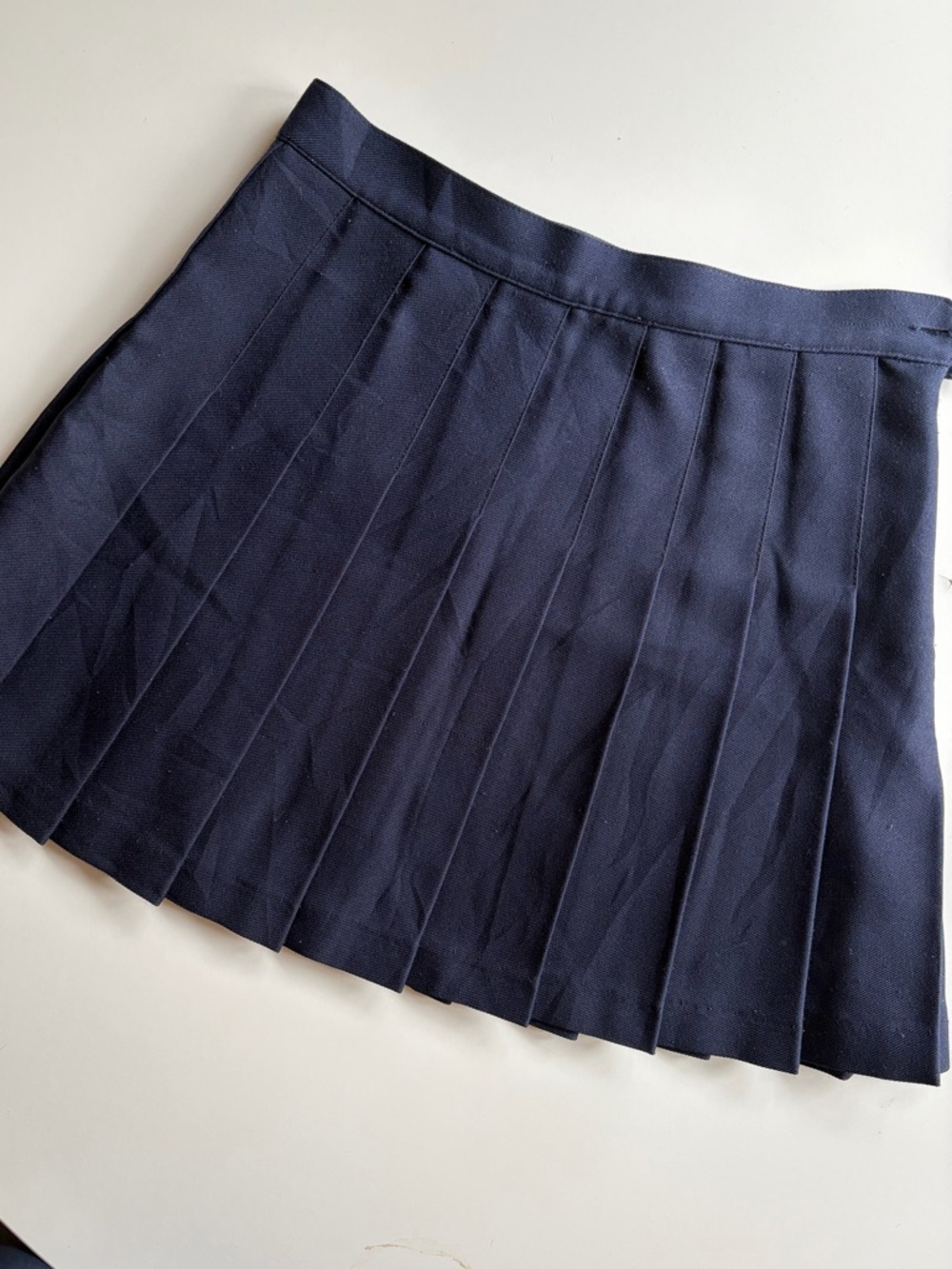 Vintage American apparel Pleated Navy Mini Skirt